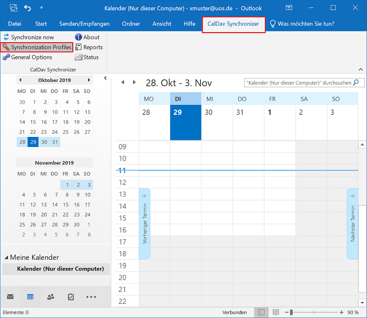SOGo Kalender In Outlook 2016 2007 2010 2013 Einbinden 