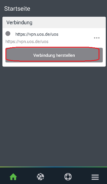 VPN einrichten unter Android - Screenshot