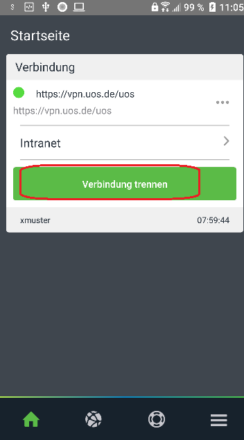 VPN einrichten unter Android - Screeshot